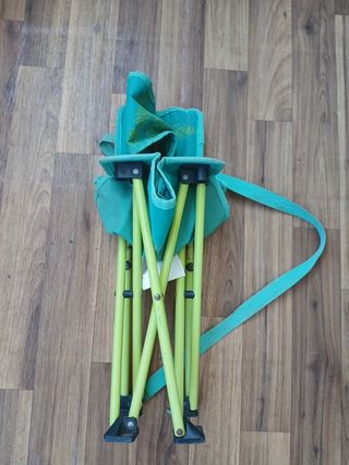 Silla plegable camping infantil verde
