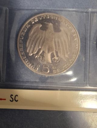 Moneda 5 marcos Alemania 1983 Karl Marx
