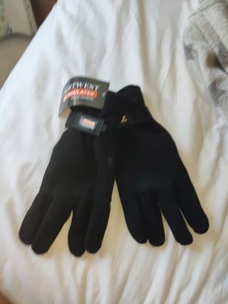 Guantes de trabajo polares negros