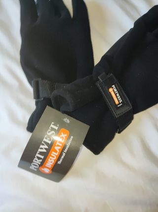 Guantes de trabajo polares negros