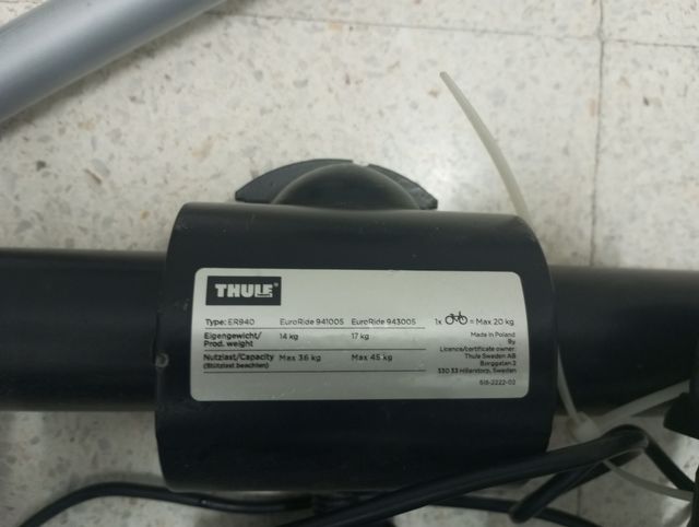 Portabicicletas Thule ER 940. 2 bicis
