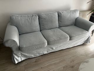 Sofá Ektorp Ikea celeste tela