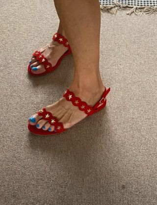 Sandalias Mercules Rojas Talla 38