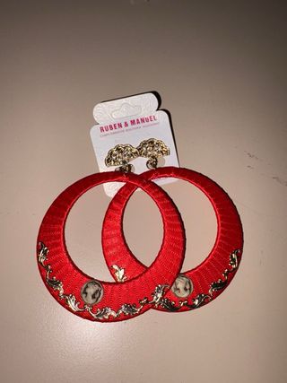 Pendientes Flamenca Rojos RUBEN & MANUEL