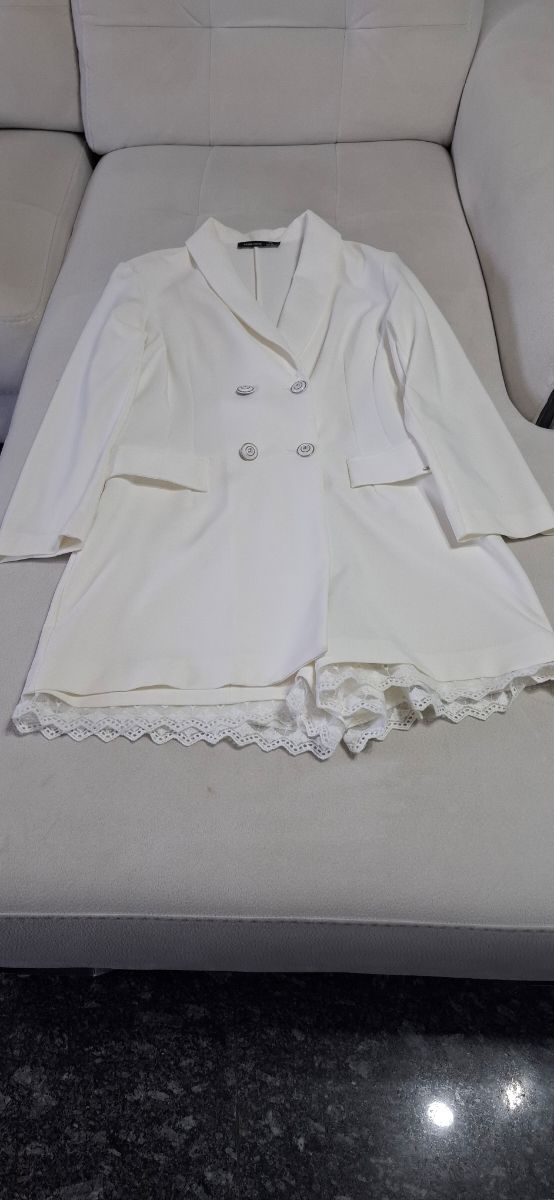 Macacão Ferrache Branco Tamanho M