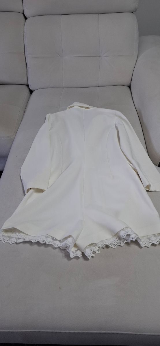 Macacão Ferrache Branco Tamanho M