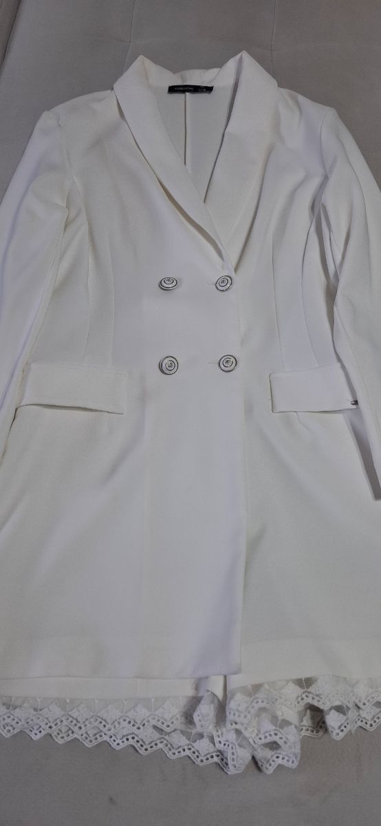 Macacão Ferrache Branco Tamanho M