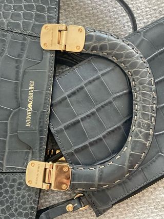 Borsa Shopper Emporio Armani Grigia