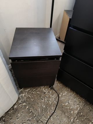 Cajonera, Mesitas de noche y espejo