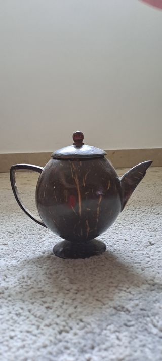 Teiera in cocco per infusi. Birmana 