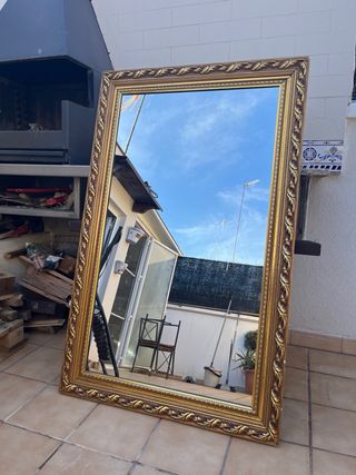 Espejo Rectangular Dorado 82x130cm