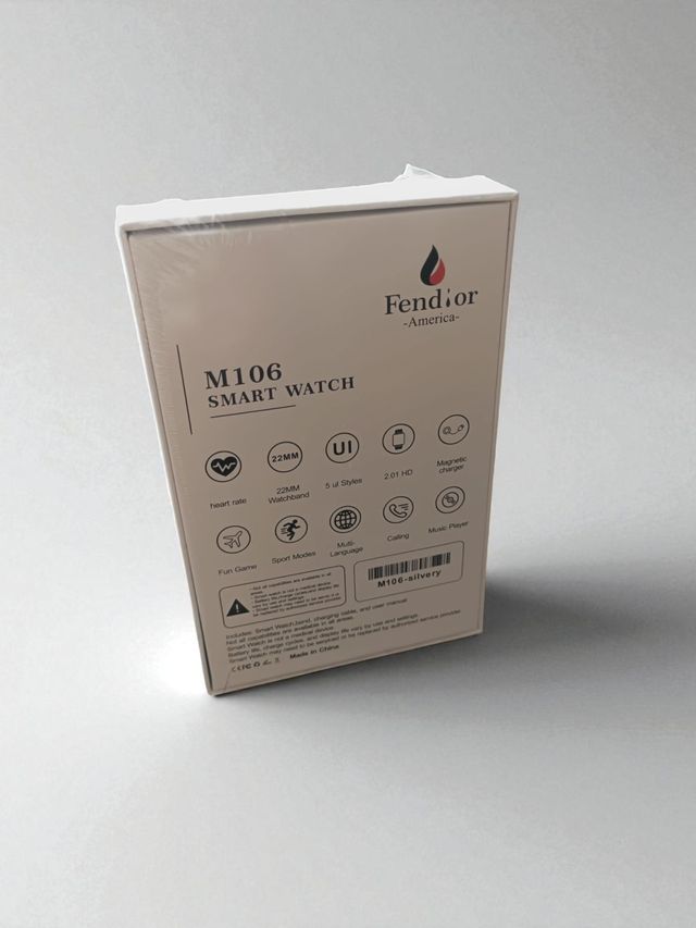 Smartwatch M106 Fendior Plata - Pantalla Super AMO