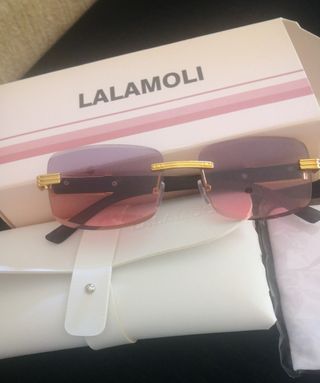 Gafas de sol LALAMOLI doradas y rosas