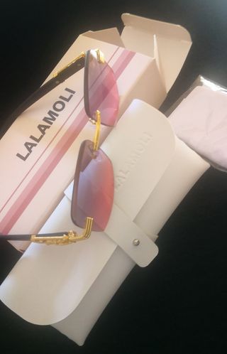 Gafas de sol LALAMOLI doradas y rosas