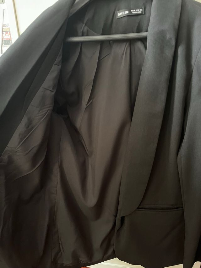 Chaqueta Americana Negra Mujer SHEIN