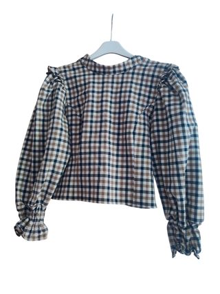 Blusa Zara cuadros Talla S