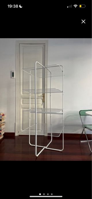 Tendedero Vertical plegable Blanco