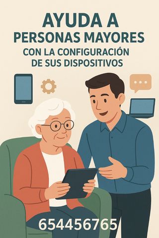 Ayuda a personas mayores con la tecnología