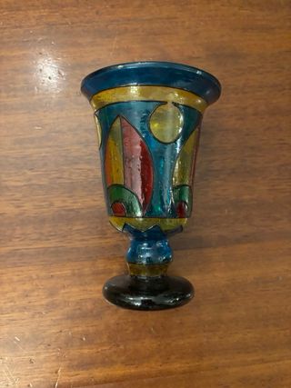 calice Multicolor artigianale in vetro