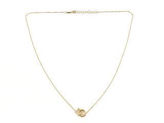 gargantilla oro 18k con circonita 22cm 