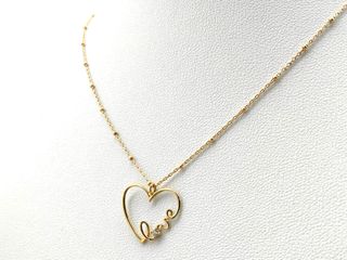 gargantilla oro 18k con piedra con circonita 22cm 