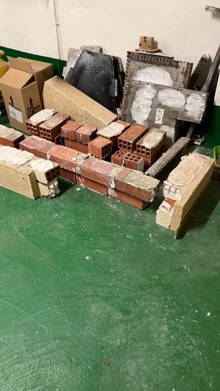 Chimenea de piedra y madera