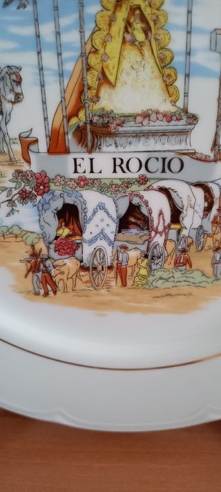 Plato Virgen del Rocío Santa Clara Vintage