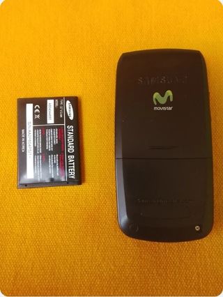 Teléfono Móvil Samsung Negro + batería