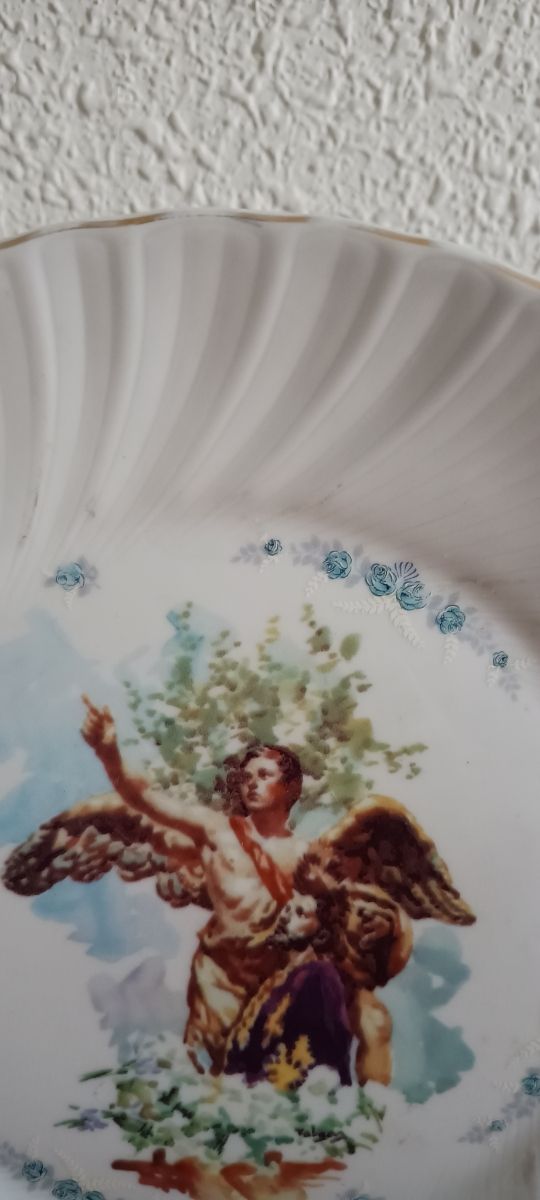 Plato Vintage Jesucristo Oración Huerto