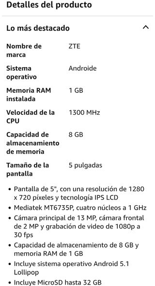 ZTE Blade A452 Blanco