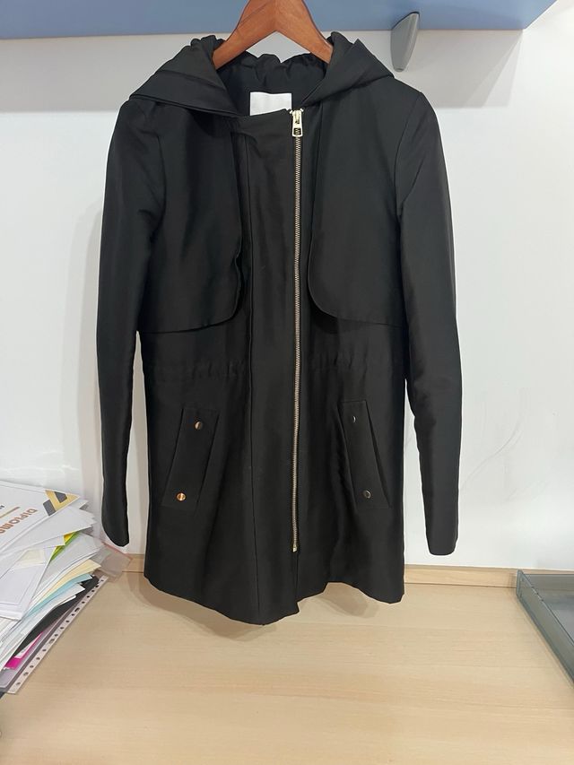 Chaqueta Mango Negra con Forro Polar