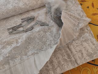 Tenda bianca in pizzo