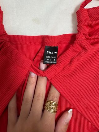 Vestido rojo corto Aloruh fiesta XS