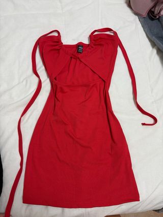 Vestido rojo corto Aloruh fiesta XS