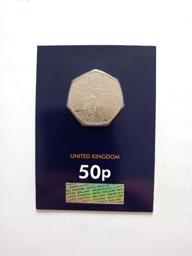 Moneda 50p Reino Unido 2024