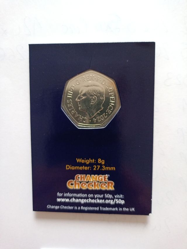 Moneda 50p Reino Unido 2024