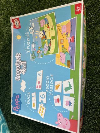 Juego de mesa Peppa Pig SuperPack 4 en 1