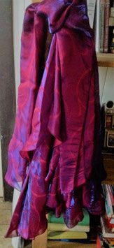 Vestido de noche Yves Calin fucsia
