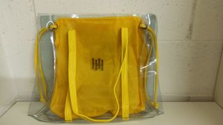 Borsa mare trasparente gialla