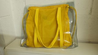 Borsa mare trasparente gialla