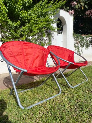 Sillas Plegables Rojas (2 unidades)