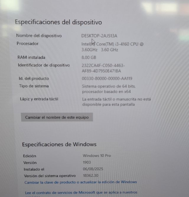 PC sobremesa DELL Optiplex 3020 i3