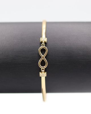 Pulsera oro infinito circonitas