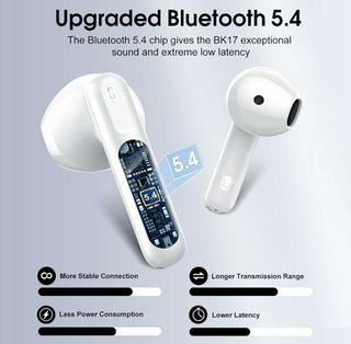 Auriculares Bluetooth Inalámbricos Blancos