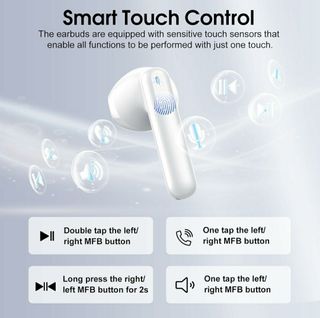 Auriculares Bluetooth Inalámbricos Blancos