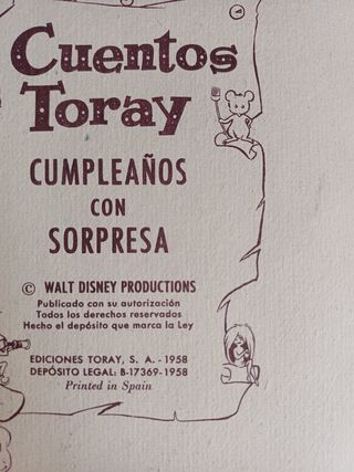 Cuentos mini troquelados años 58 y 63