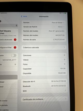 iPad 9ª Gen 64GB Negro Wi-Fi + Pencil