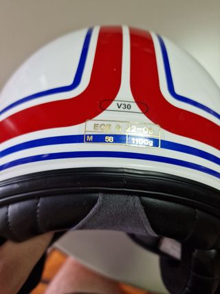 Casco Moto HJC V30 Senti Blanco Talla M