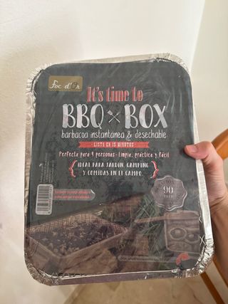 Barbacoa BBQ BOX instantánea y desechable