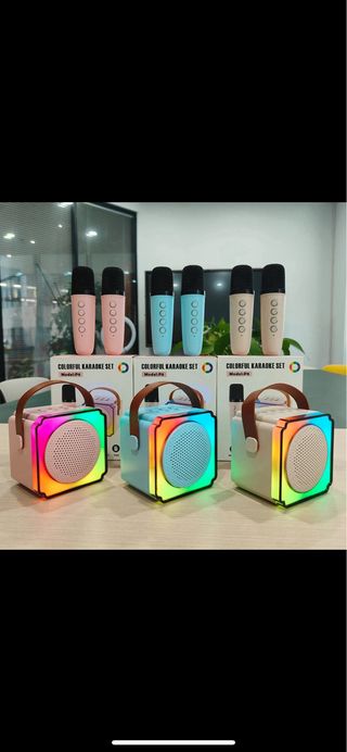 Altavoz Bluetooth con Micrófonos para cantar 